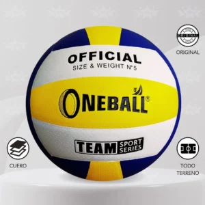 PELOTA DE VOLEY ONEBALL CUERO PU - DISEÑO CLASICO VB5010