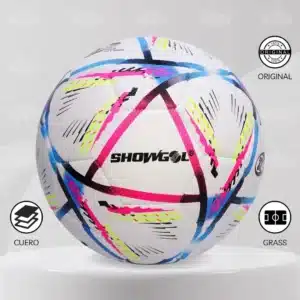Pelota De FĂștbol Showgol Cuero Pvc Foam #4 Diseño Qatar