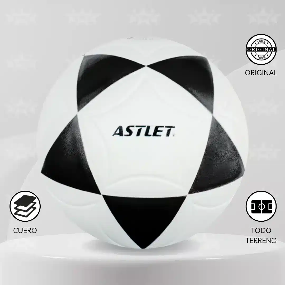 Pelota De Fútbol Astlet Cuero Pu Vulcanizado #4 - Imagen 8