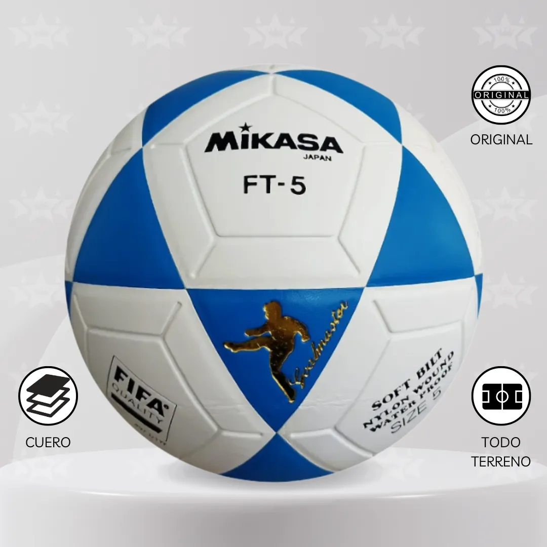 Pelota De Fútbol Mikasa Ft-5 Cuero Fifa #5 - Imagen 3