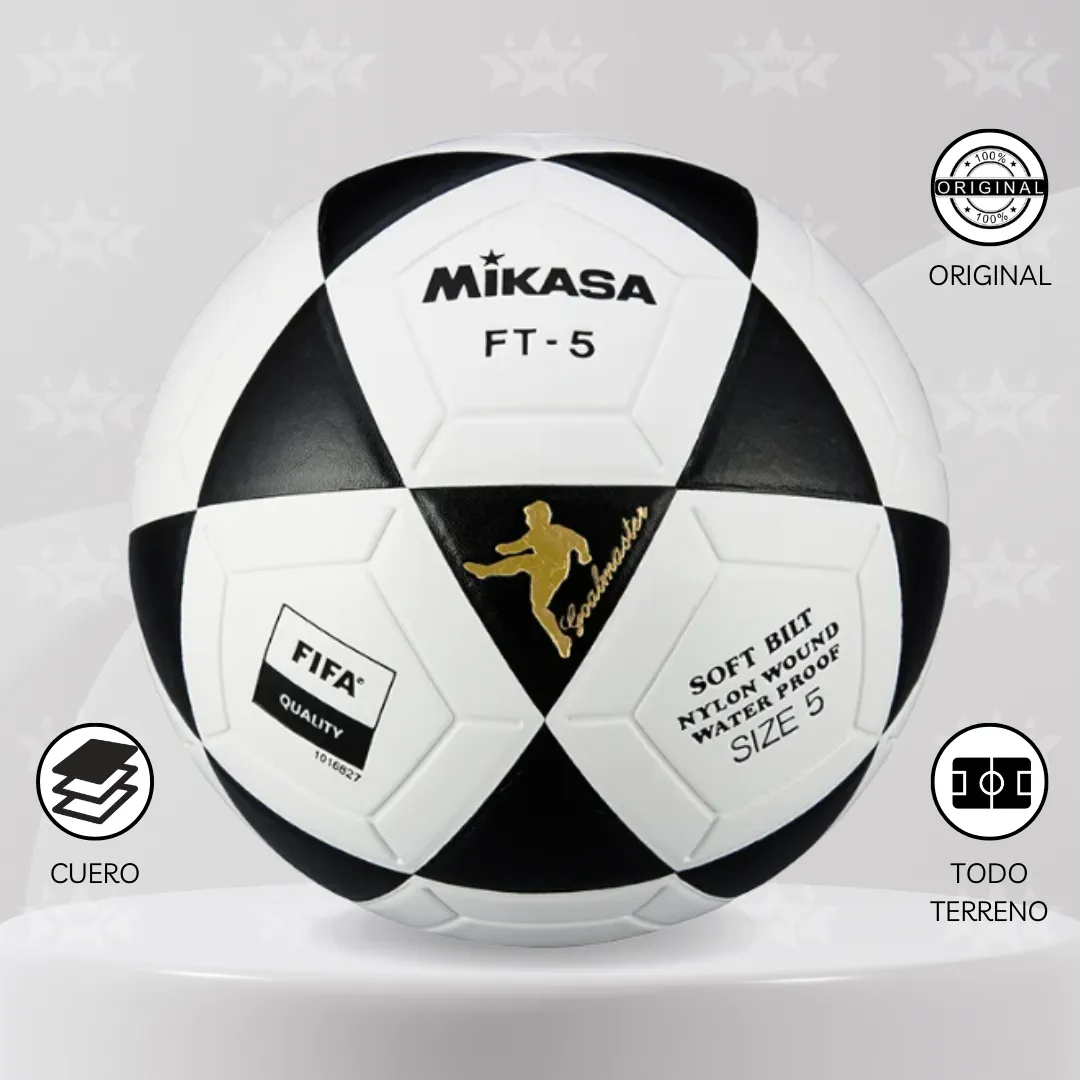 Pelota De Fútbol Mikasa Ft-5 Cuero Fifa #5 - Imagen 2