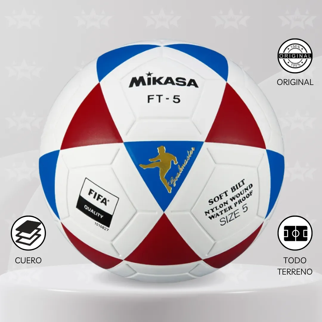Pelota De Fútbol Mikasa Ft-5 Cuero Fifa #5