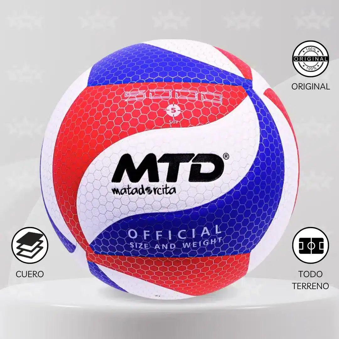 Pelota De Vóley Mtd 5000 Cuero Pu - Imagen 6