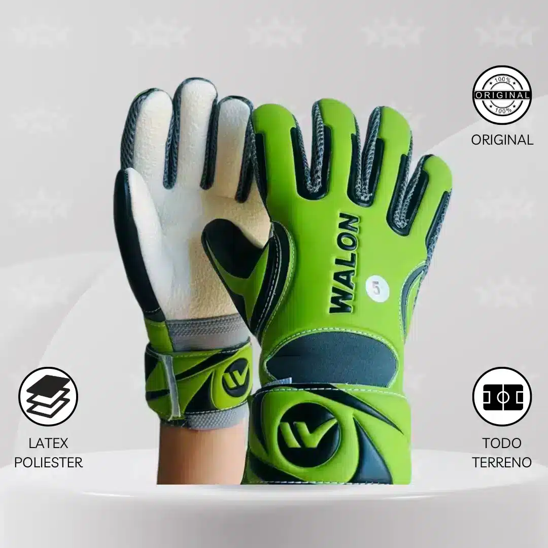 Guantes De Arquero Walon - Diseño Stronger Verde Junior