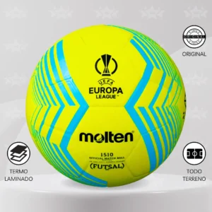 Pelota De Futsal Molten #3.5 Termolaminado Diseño Euro League