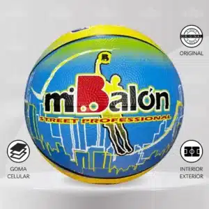 Pelota De Básquet Mi Balón Goma Celular Talla #7 Diseño Street
