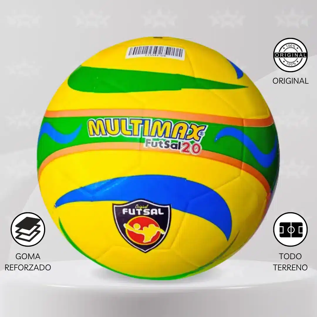 Pelota De Futsal Multimax #3.5 Goma Reforzada - Imagen 2